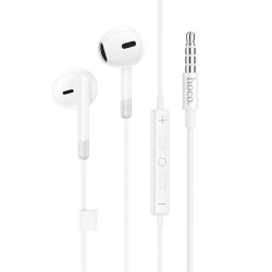 Hands Free Hoco M109 Pure Joy Earphones Hi-Fi Stereo 3.5mm Λευκό 1.2m