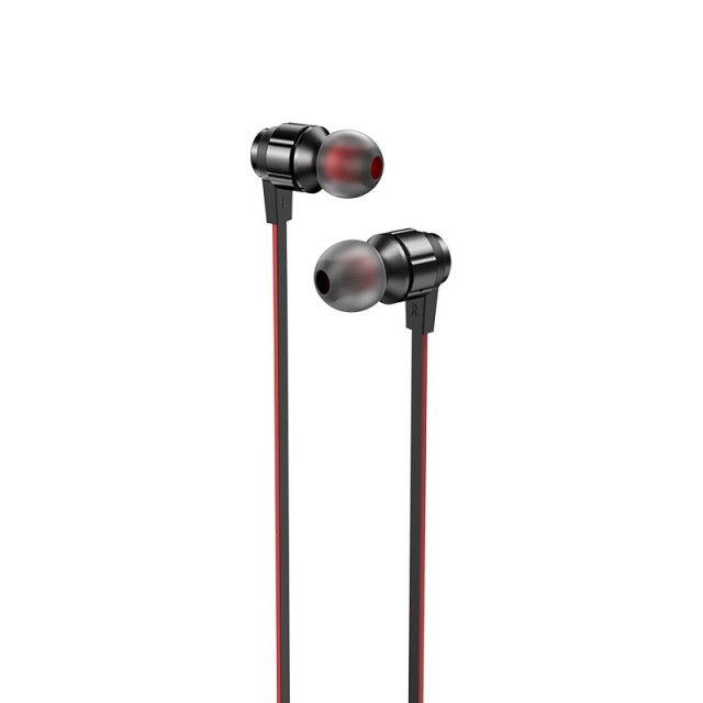 Hands Free Hoco M85 Platinum Sound Universal Earphones Stereo 3.5mm Deep Bass Μαύρο 1.2m