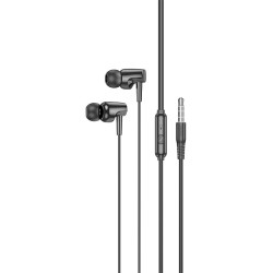 Hands Free Hoco M112 Story Universal Earphones Hi-Fi Stereo 3.5mm Μαύρο 1.2m