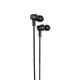 Hands Free Hoco M86 Oceanic Universal Earphones Deep Bass Stereo με 3.5mm Γωνιακό Κονέκτορα Μαύρο 1.2m