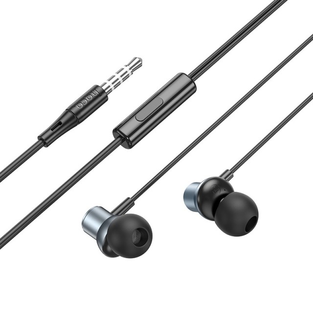 Hands Free Hoco M110 Encourage Universal Earphones Hi-Fi Stereo Deep Sound 3.5mm Γκρι 1.2m