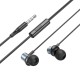 Hands Free Hoco M110 Encourage Universal Earphones Hi-Fi Stereo Deep Sound 3.5mm Γκρι 1.2m