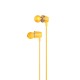 Hands Free Hoco M107 Discoverer Universal Earphones 3.5mm Κίτρινο 1.2m