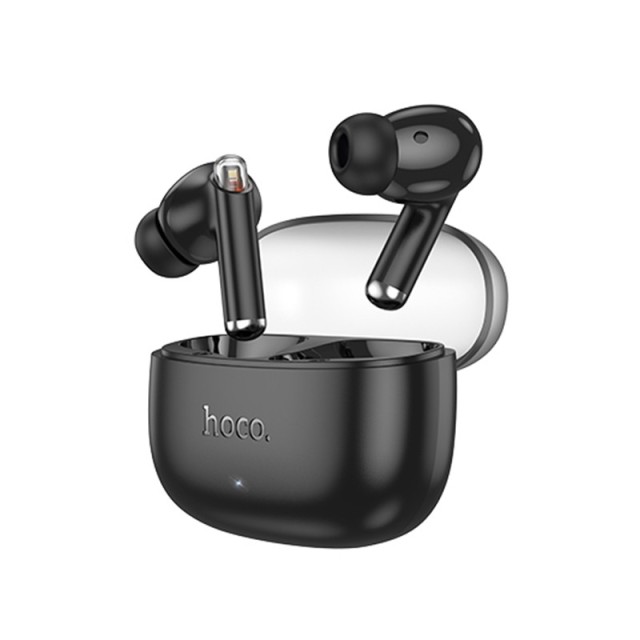 Wireless Hands Free Hoco EQ12 Rima TWS V5.3 350mAh 7 Ώρες Λειτουργίας με Πλήκτρο Ελέγχου και Συμβατό με Siri Μαύρο