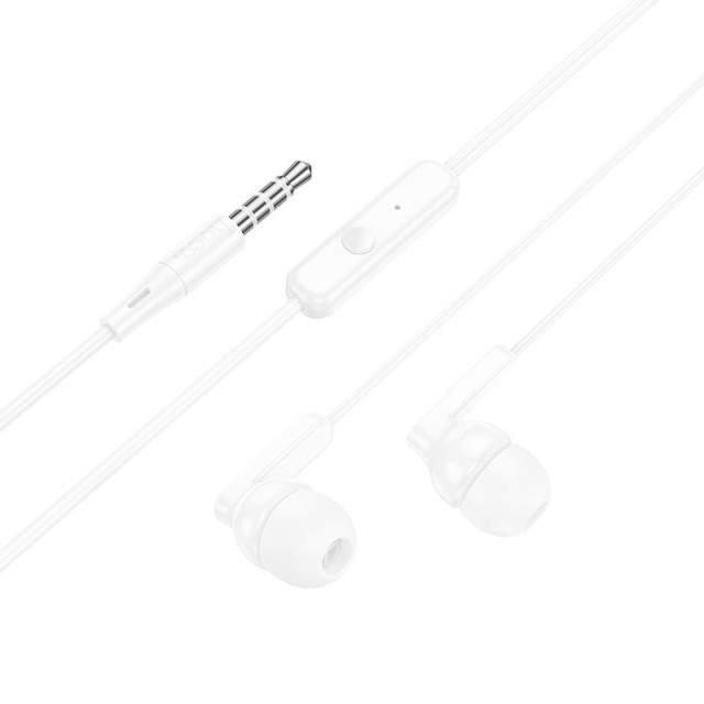 Hands Free Hoco M121 Bright Universal Earphones Hi-Fi Stereo 3.5mm Λευκό 1.2m