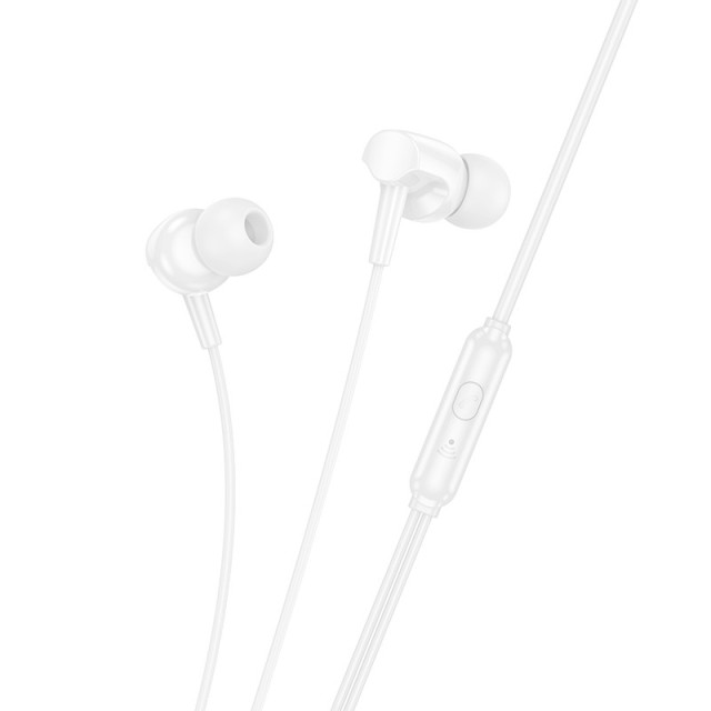 Hands Free Hoco M112 Story Universal Earphones Hi-Fi Stereo 3.5mm Λευκό 1.2m