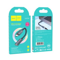 Αντάπτορας  Hoco UA29A USB-C σε Lightning 3.0A 15cm Braided Μπλε