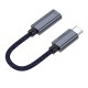 Αντάπτορας  Hoco UA29A USB-C σε Lightning 3.0A 15cm Braided Μπλε