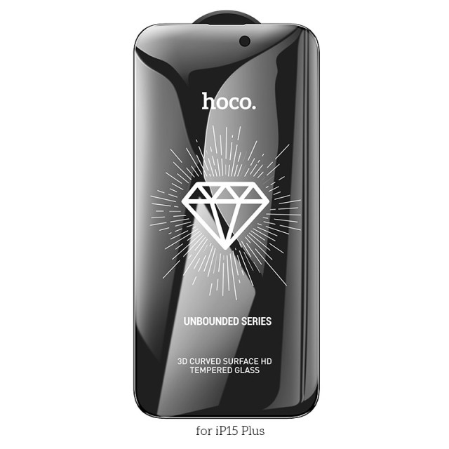 Tempered Glass Hoco Premium Series A37 Plus 120CC Large Arc Edges 28° Privacy Angle Dustproof 0.4mm 3D Anti-Static για Apple iPhone 15 Plus