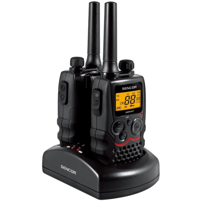 Walkie Talkie Sencor SMR 601 TWIN με 16 Κανάλια και Εμβέλεια έως 8 km