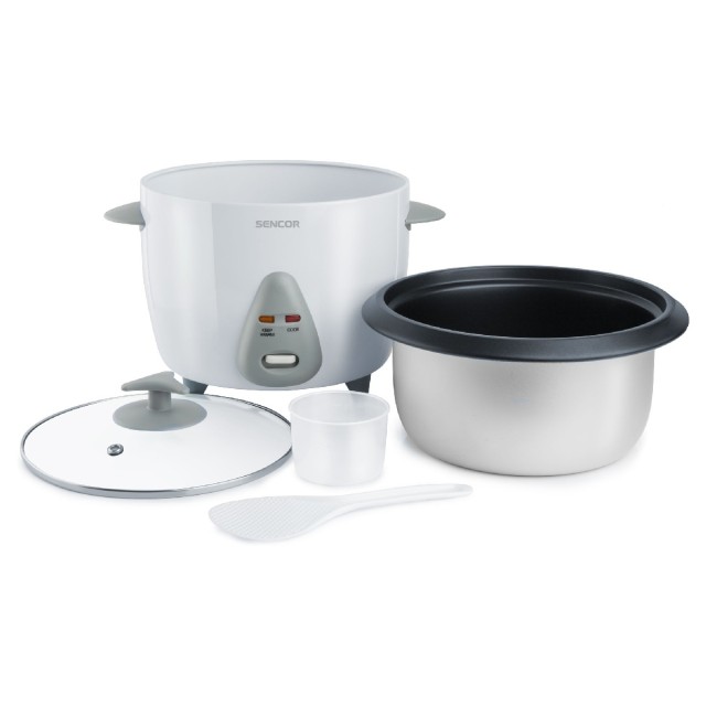 Ατμομάγειρας Ρυζιού Rice Cooker 1,5lt Stainless Steel Sencor SRM 1500WH Λευκό