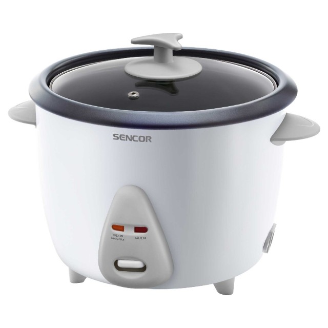 Ατμομάγειρας Ρυζιού Rice Cooker 1,5lt Stainless Steel Sencor SRM 1500WH Λευκό