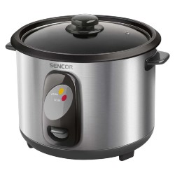 Ατμομάγειρας Ρυζιού Rice Cooker 1lt Stainless Steel Sencor SRM 1000SS Ασημί