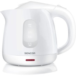 Βραστήρας Sencor SWK 1010WH 1lt 1100W με Αφαιρούμενο και Πλενόμενο Φίλτρο Ρύπων και Αλάτων Λευκός