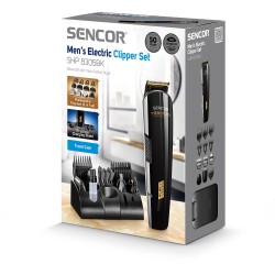 Επαναφορτιζόμενη Κουρευτική Μηχανή & Trimmer Set 12 in 1 Direct Drive Sencor SHP 8305BK Μαύρη