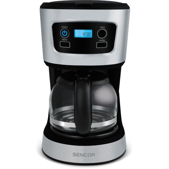 Καφετιέρα Φίλτρου με Οθόνη LCD 750ml 700W Sencor SCE 3700BK Ασημί