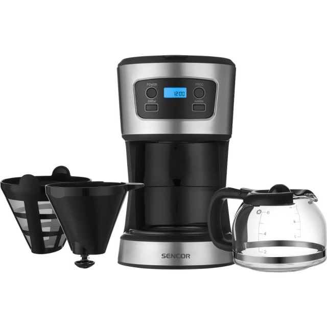 Καφετιέρα Φίλτρου με Οθόνη LCD 750ml 700W Sencor SCE 3700BK Ασημί