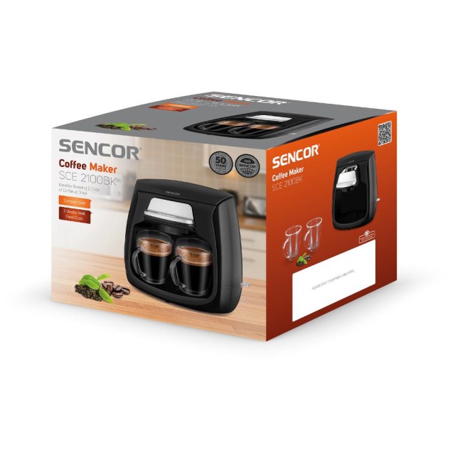 Καφετιέρα Φίλτρου Sencor SCE 2100BK 0.3L 500W Μαύρη Καφετιέρα Φίλτρου Sencor SCE 2100BK 0.3L 500W Μαύρη