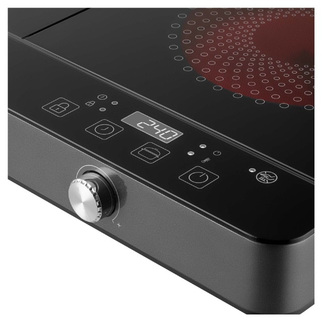 Διπλή Επαγωγική Εστία Sencor SCP 4001BK Kατάλληλη για Σκεύη 12 έως 26cm