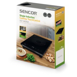 Φορητή Επαγωγική Εστία Μονή TouchControl 2000W 26cm Sencor SCP 3601GY Μαύρη