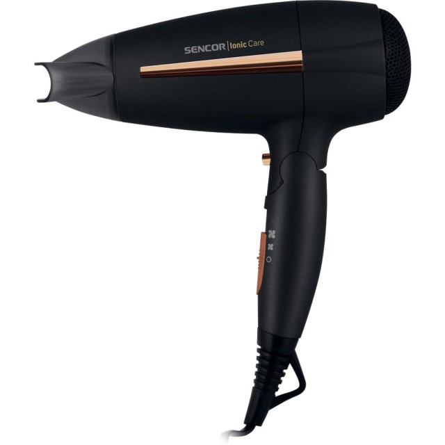 Σεσουάρ Μαλλιών Sencor SHD 7100BK 2000W 3 Επίπεδα Θερμοκρασίας 2 Ταχυτήτων και Λειτουργία Ιονιστή Μαύρο