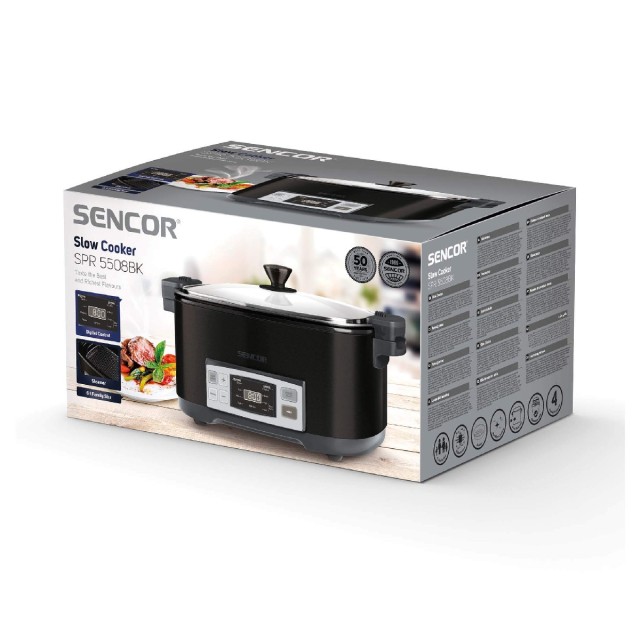 Ηλεκτρική Γάστρα με Χωρητικότητα 6lt 1350W Sencor SPR 5508BK Μαύρη Ηλεκτρική Γάστρα με Χωρητικότητα 6lt 1350W Sencor SPR 5508BK Μαύρη