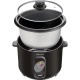 Ατμομάγειρας Ρυζιού Rice Cooker 1lt Stainless Steel Sencor SRM 1001BK Μαύρο