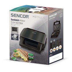 Τοστιέρα με 4 Αποσπώμενες Πλάκες CoolTouch Sencor SSM 9978BK Μαύρη