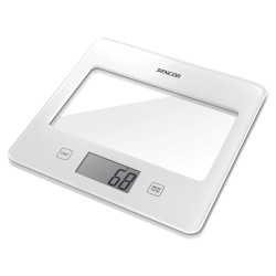 Ζυγαριά Κουζίνας 5kg UltraSlim Glass Sencor SKS 5030WH Λευκή