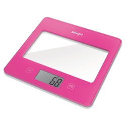 Ζυγαριά Κουζίνας 5kg UltraSlim Glass Sencor SKS 5038RS Ροζ