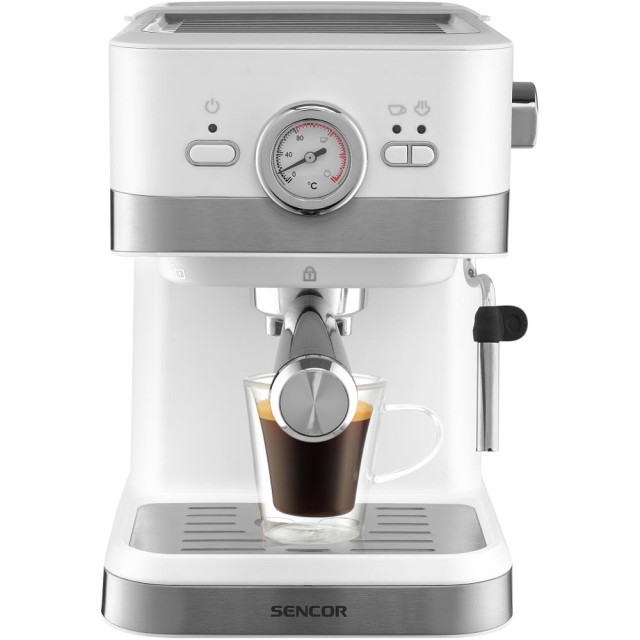 Μηχανή Espresso 20Bar 1.5lt Sencor SES 1720WH Λευκή
