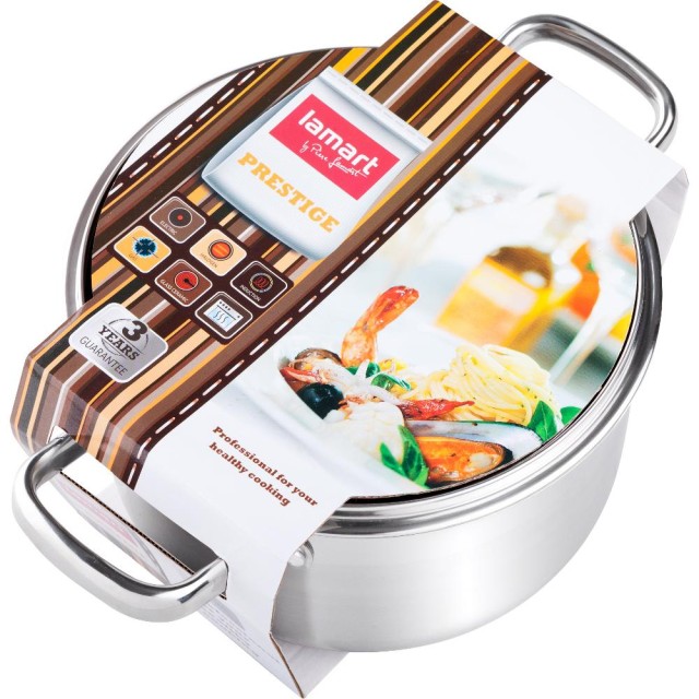 Κατσαρόλα PRESTIGE SS24x13,5cm Stainless Steel Lamart LTSS2413 Κατσαρόλα PRESTIGE SS24x13,5cm Stainless Steel Lamart LTSS2413