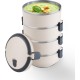 Φαγητοδοχείο Lunchbox 4 Επιπέδων Χωρητικότητας 2.4lt Lamart LT6024 Μπεζ Φαγητοδοχείο Lunchbox 4 Επιπέδων Χωρητικότητας 2.4lt Lamart LT6024 Μπεζ