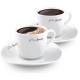 Σετ Φλιτζάνια Espresso από Πορσελάνη 90ml 2τεμ. DINE Lamart LT9017 Λευκό