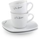 Σετ Φλιτζάνια Espresso από Πορσελάνη 90ml 2τεμ. DINE Lamart LT9017 Λευκό