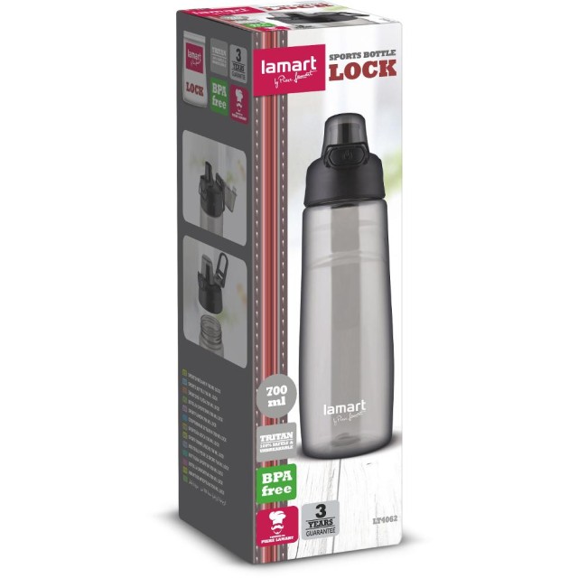 Μπουκάλι Θερμός 700ml LOCK Lamart LT4062 Μαύρο