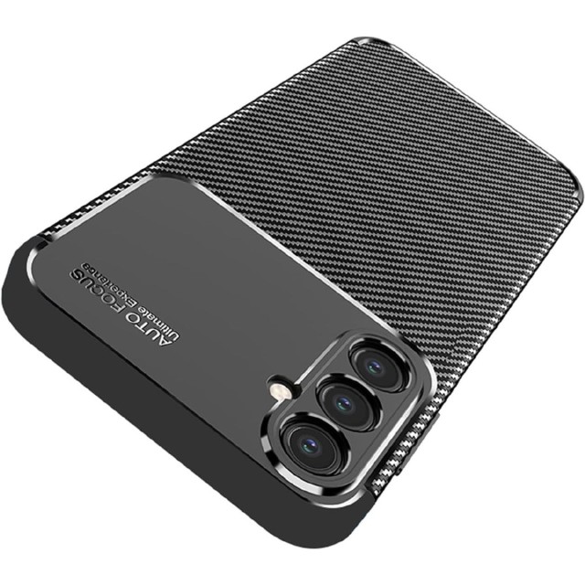 Θήκη Ancus AutoFocus Carbon Fiber για Samsung SM-A356 Galaxy A35 5G Μαύρη