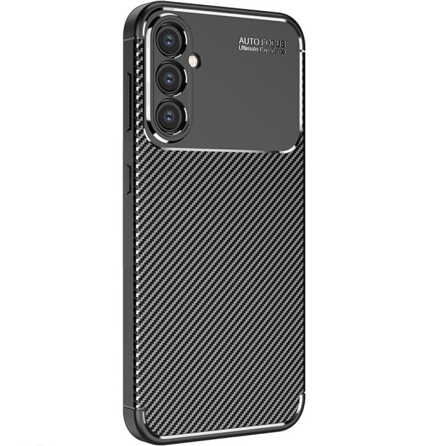 Θήκη Ancus AutoFocus Carbon Fiber για Samsung SM-A356 Galaxy A35 5G Μαύρη