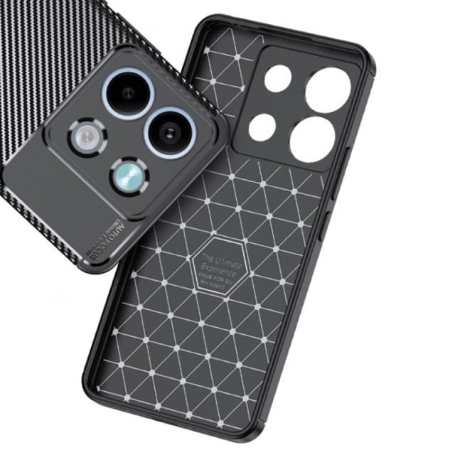 Θήκη Ancus AutoFocus Carbon Fiber για Xiaomi Redmi Note 13 5G TPU Μαύρη