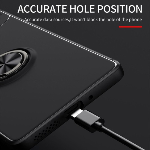 Θήκη Ancus AutoFocus Shock Proof με Ring Holder για Xiaomi Redmi Note 13 4G TPU Μαύρη