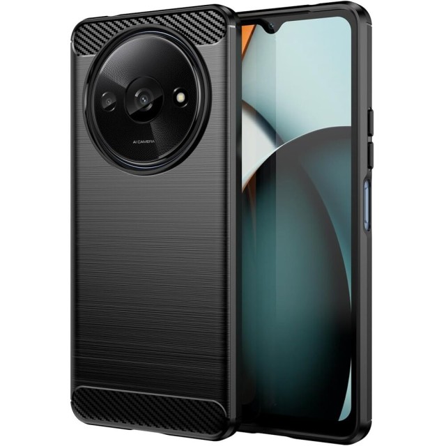 Θήκη TPU Noozy Carbon Series για Xiaomi Redmi A3 TPU Μαύρη