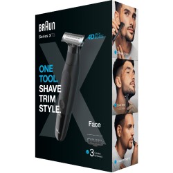 Επαναφορτιζόμενη Κουρευτική Μηχανή Braun Series X XT3100 Μαύρη