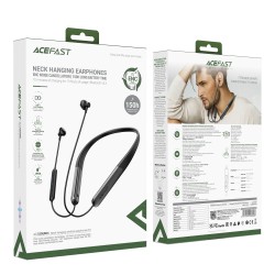 Bluetooth Earphones Magnetic Neck Band Acefast N1 ENC Noise Reduction 5.3 IPX4 Μαύρο