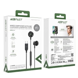 Hands Free Acefast L2 Earphones Stereo USB-C Μαύρο 1.2m