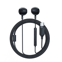 Hands Free Acefast L2 Earphones Stereo USB-C Μαύρο 1.2m