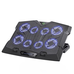 Laptop Cooler Hoco GM27 για Φορητούς Υπολογιστές έως 17" με 6 Επίπεδα Έντασης και Βάση για Smartphone