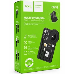 Set Ασύρματου Φορτιστή Hoco CW58 για iWatch 1-9/SE Ultra με Καλώδιο USB-C σε USB-C 15cm και Αντάπτορες USB-A / Lightning Set Ασύρματου Φορτιστή Hoco CW58 για iWatch 1-9/SE Ultra με Καλώδιο USB-C σε USB-C 15cm και Αντάπτορες USB-A / Lightning