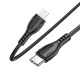 Καλώδιο Borofone BX51 Triumph USB-C σε Lightning 12W 2.4A Μαύρο 1m