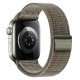 Watchband Hoco WA25 38/40/41mm Nylon Strap για Apple Watch series 1/2/3/4/5/6/7/8/9/SE/SE2 Dark Green and Orange