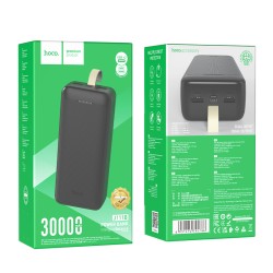 Power Bank Hoco J111B 30000mAh 96Wh με 2x USB-A 5V/2A Μαύρο